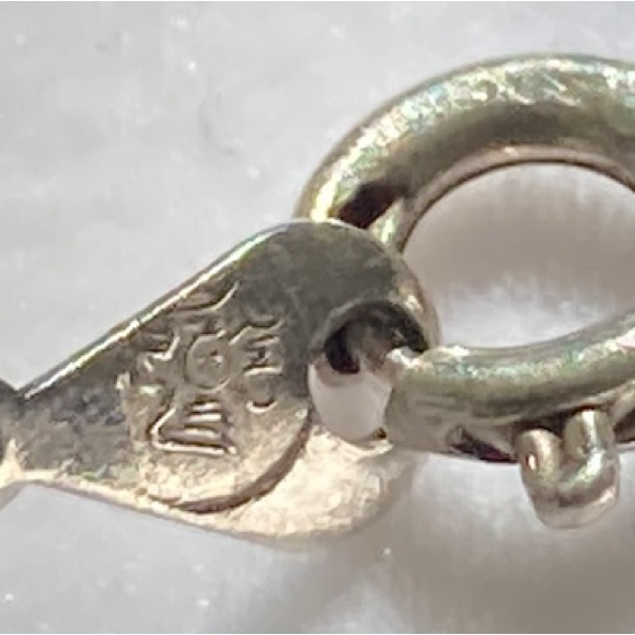 Vintage Carolyn Pollack Inlaid MOP Sterling Silver Butterfly Pendant Necklace - Picture 10 of 11